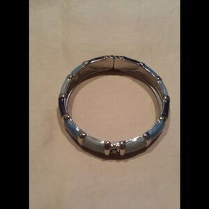 Blue and Silver Bangle